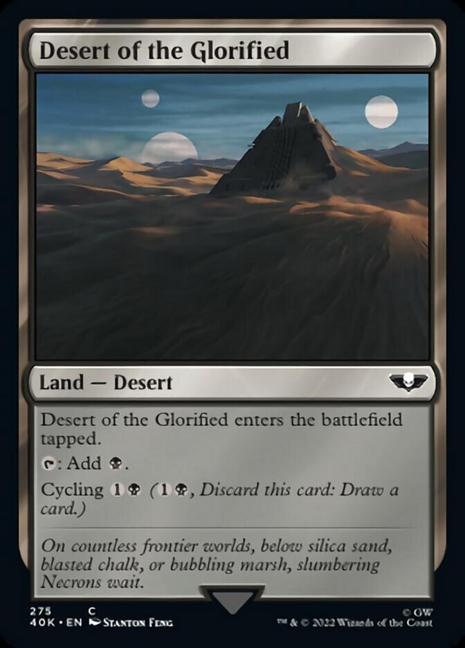 Desert of the Glorified (Surge Foil) [Universes Beyond: Warhammer 40,000] | Tacoma Games