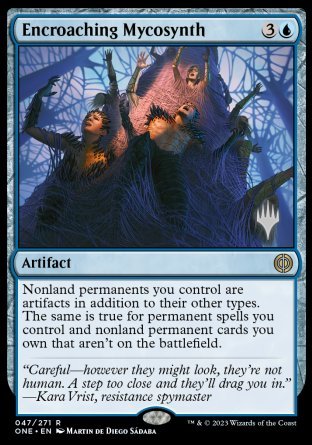 Encroaching Mycosynth (Promo Pack) [Phyrexia: All Will Be One Promos] | Tacoma Games