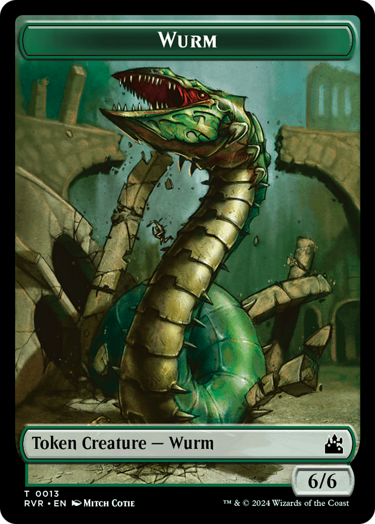 Bird // Wurm Double-Sided Token [Ravnica Remastered Tokens] | Tacoma Games