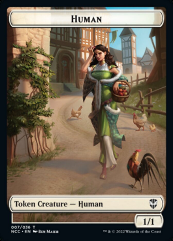 Eldrazi Spawn // Human Double-sided Token [Streets of New Capenna Commander Tokens] | Tacoma Games