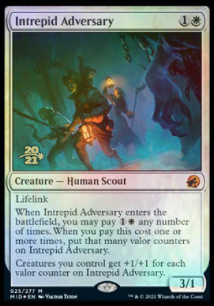 Intrepid Adversary [Innistrad: Midnight Hunt Prerelease Promos] | Tacoma Games