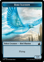 Bird // Bird Illusion Double-Sided Token [Ravnica Remastered Tokens] | Tacoma Games