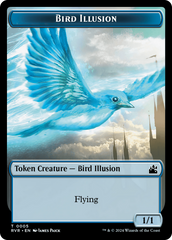 Goblin (0008) // Bird Illusion Double-Sided Token [Ravnica Remastered Tokens] | Tacoma Games