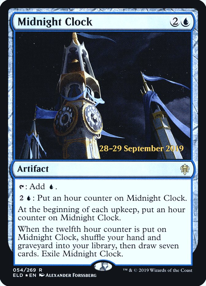 Midnight Clock  [Throne of Eldraine Prerelease Promos] | Tacoma Games