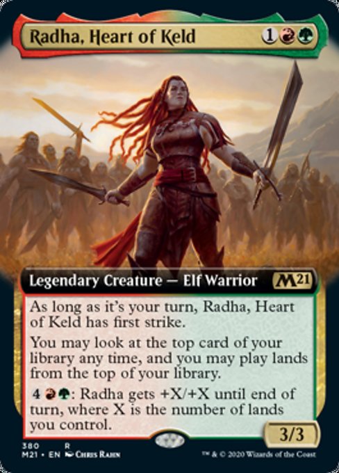 Radha, Heart of Keld (Extended Art) [Core Set 2021] | Tacoma Games