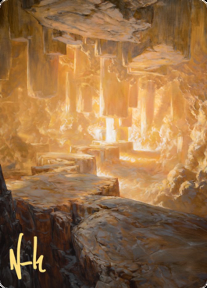 Pillarverge Pathway Art Card (Gold-Stamped Signature) [Zendikar Rising Art Series] | Tacoma Games