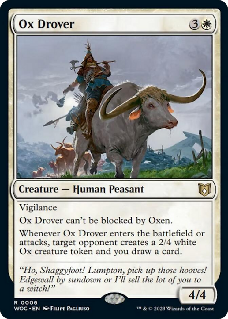 Ox Drover [Wilds of Eldraine Commander] | Tacoma Games