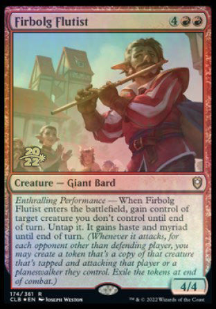 Firbolg Flutist [Commander Legends: Battle for Baldur's Gate Prerelease Promos] | Tacoma Games