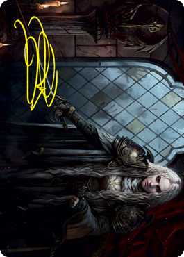Thalia, Guardian of Thraben Art Card (Gold-Stamped Signature) [Innistrad: Crimson Vow Art Series] | Tacoma Games