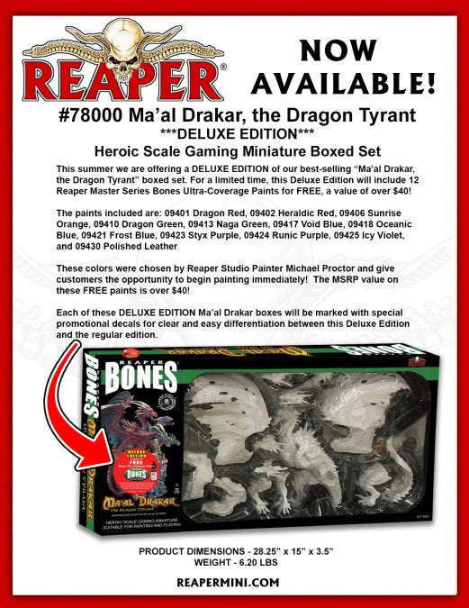 Ma'al Drakar - Deluxe Boxed Set with Paints | Tacoma Games