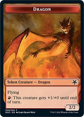 Dragon // Elf Warrior Double-Sided Token [Game Night: Free-for-All Tokens] | Tacoma Games