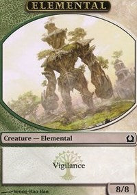 Elemental Token (Green/White) [Return to Ravnica Tokens] | Tacoma Games