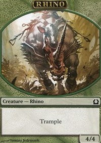 Rhino Token [Return to Ravnica Tokens] | Tacoma Games