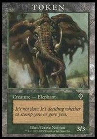Elephant Token (Invasion) [Magic Player Rewards 2001] | Tacoma Games