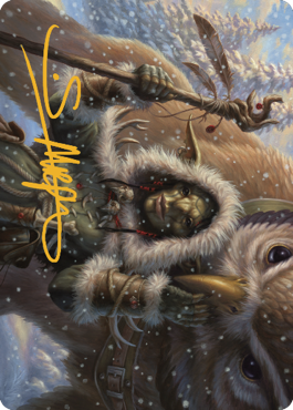 Owlbear Shepherd Art Card (Gold-Stamped Signature) [Commander Legends: Battle for Baldur's Gate Art Series] | Tacoma Games