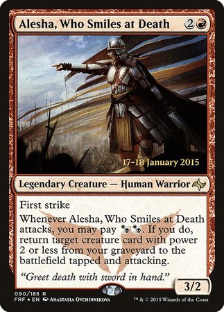 Alesha, Who Smiles at Death [Fate Reforged Promos] | Tacoma Games
