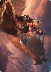 Dragonkin Berserker Art Card [Kaldheim: Art Series] | Tacoma Games