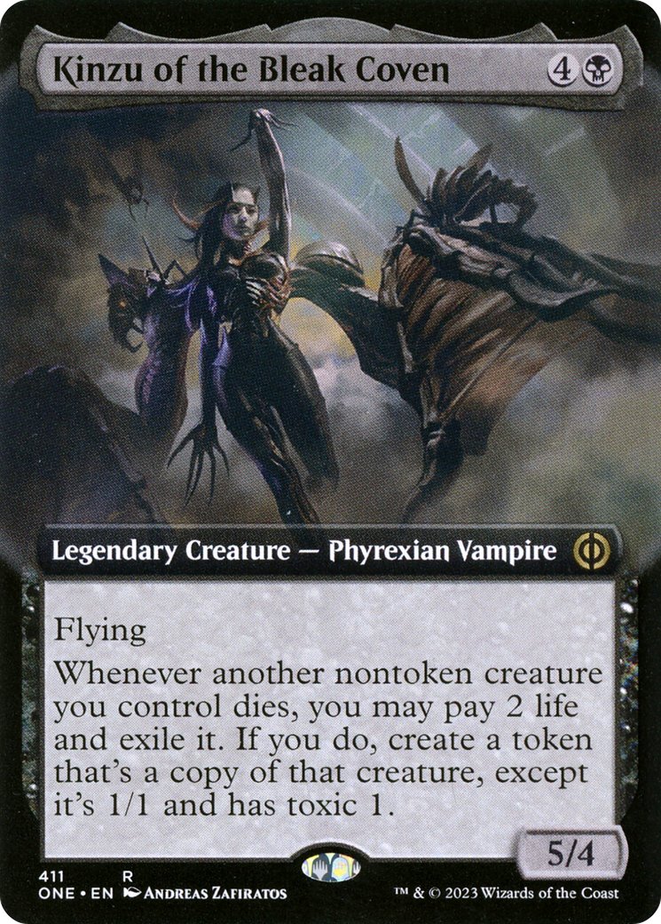 Kinzu of the Bleak Coven (Extended Art) [Phyrexia: All Will Be One] | Tacoma Games