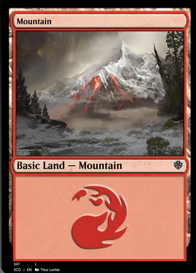 Mountain (347) [Starter Commander Decks] | Tacoma Games