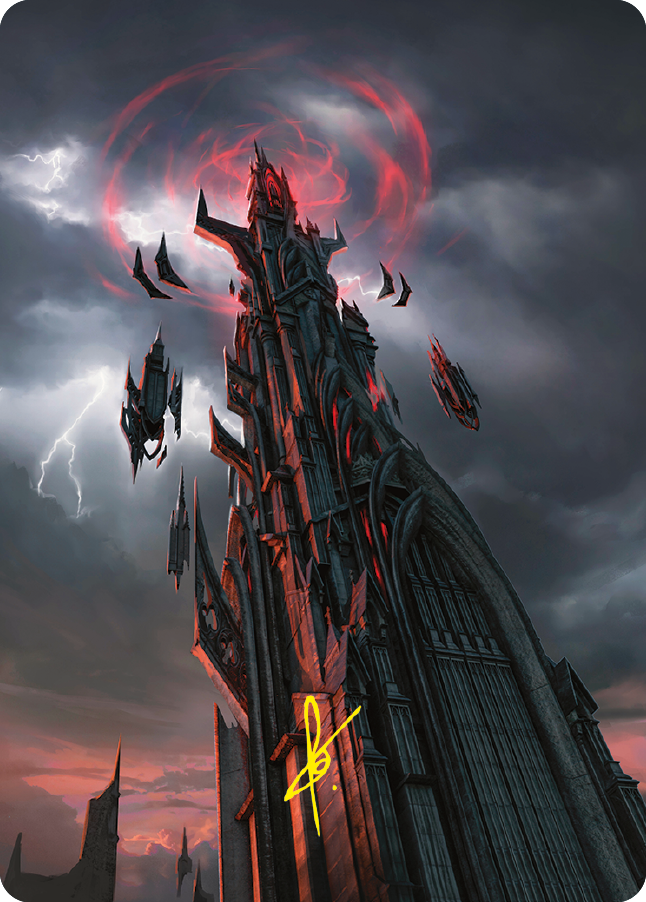 Barad-dur Art Card (Gold-Stamped Signature) [The Lord of the Rings: Tales of Middle-earth Art Series] | Tacoma Games