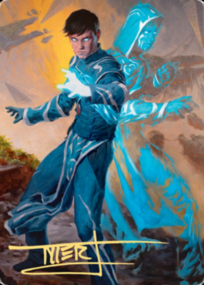 Jace, Mirror Mage 1 Art Card (Gold-Stamped Signature) [Zendikar Rising Art Series] | Tacoma Games