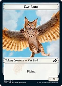 Cat Bird // Human Soldier (005) Double-sided Token [Ikoria: Lair of Behemoths Tokens] | Tacoma Games