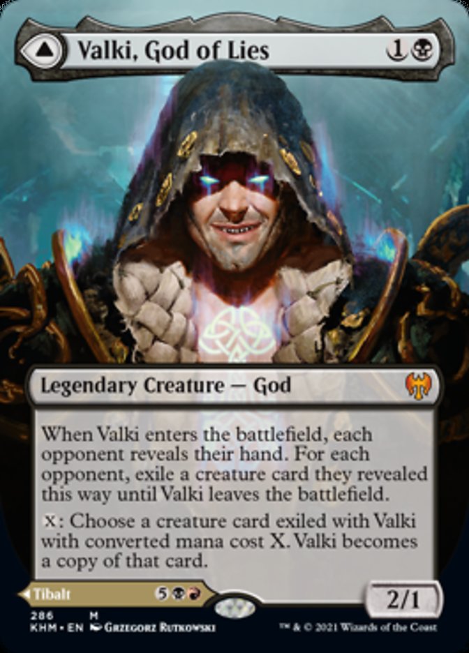 Valki, God of Lies // Tibalt, Cosmic Impostor (Borderless) [Kaldheim] | Tacoma Games