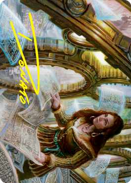 Cartographer's Survey Art Card (Gold-Stamped Signature) [Innistrad: Crimson Vow Art Series] | Tacoma Games