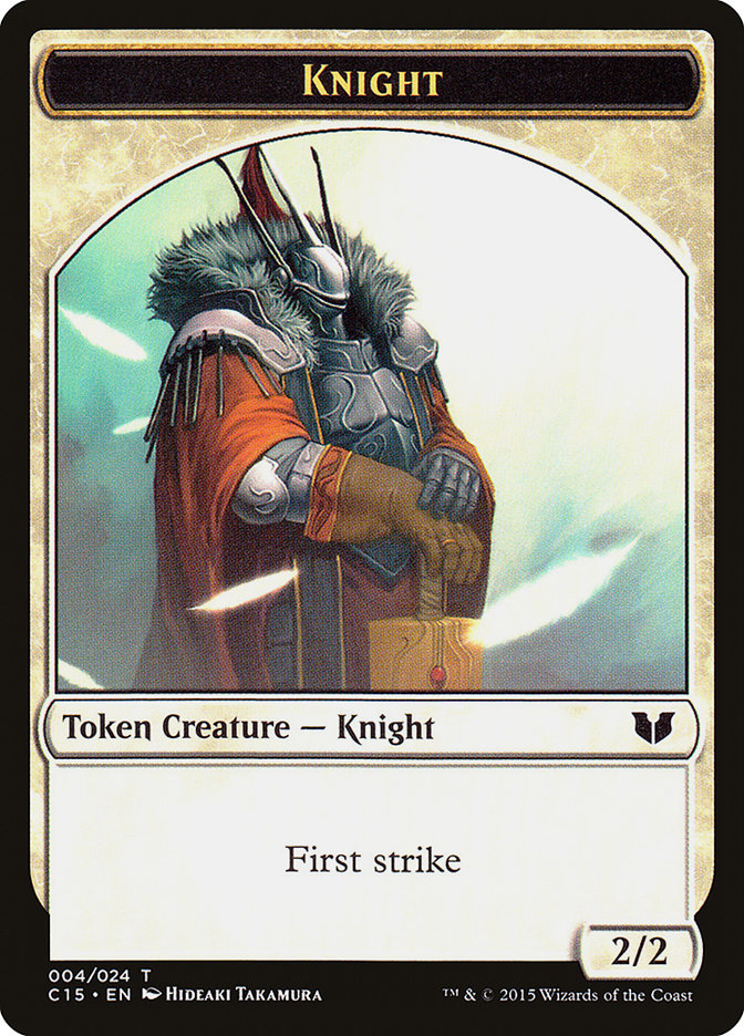 Knight Token (004/024) [Commander 2015 Tokens] | Tacoma Games
