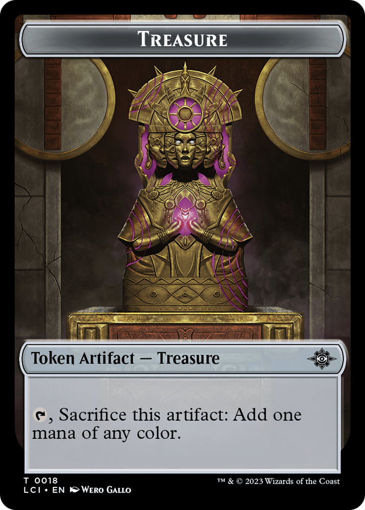 Treasure (0018) // Fungus Double-Sided Token [The Lost Caverns of Ixalan Tokens] | Tacoma Games
