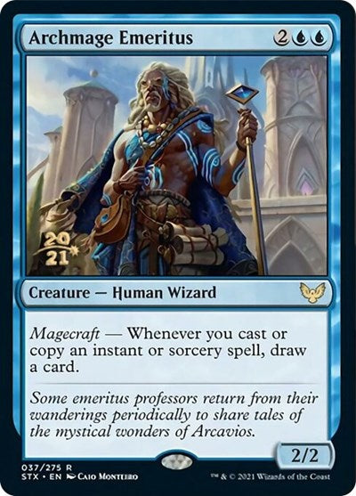 Archmage Emeritus [Strixhaven: School of Mages Prerelease Promos] | Tacoma Games