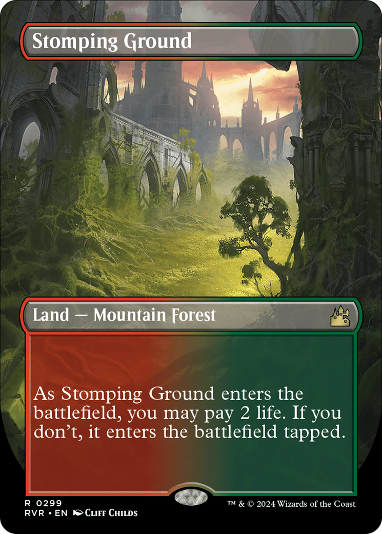 Stomping Ground (Borderless) [Ravnica Remastered] | Tacoma Games