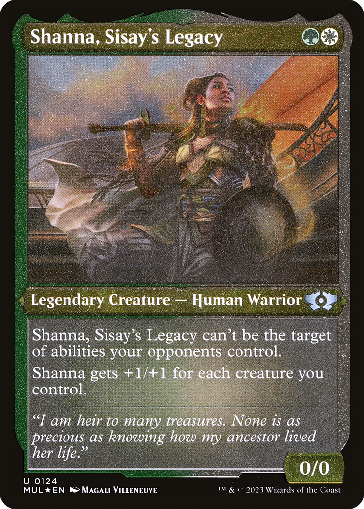 Shanna, Sisay's Legacy (Foil Etched) [Multiverse Legends] | Tacoma Games