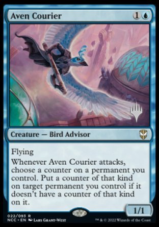 Aven Courier (Promo Pack) [Streets of New Capenna Commander Promos] | Tacoma Games