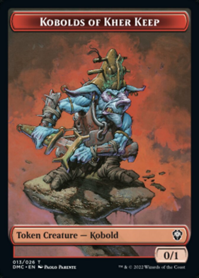 Saproling // Kobolds of Kher Keep Double-sided Token [Dominaria United Tokens] | Tacoma Games
