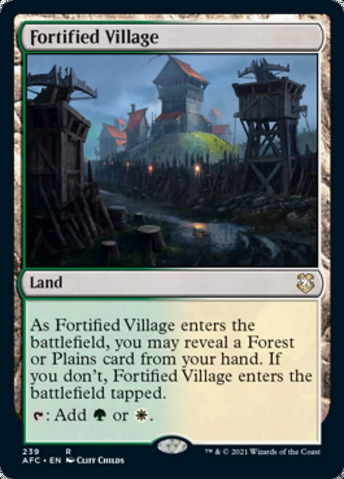 Fortified Village [Dungeons & Dragons: Adventures in the Forgotten Realms Commander] | Tacoma Games