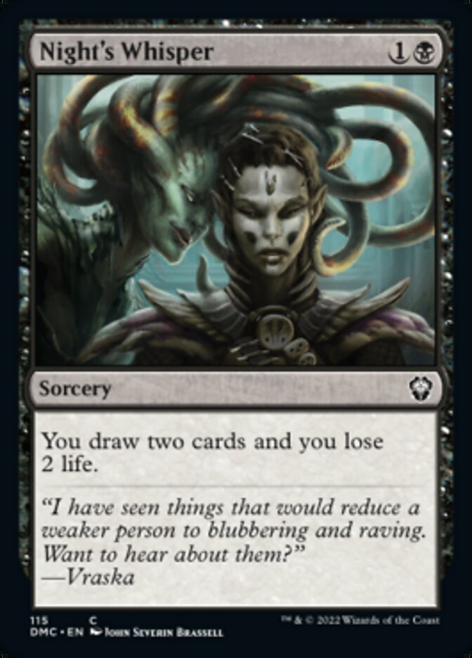 Night's Whisper [Dominaria United Commander] | Tacoma Games