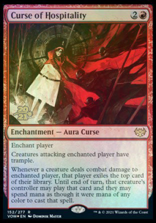 Curse of Hospitality [Innistrad: Crimson Vow Prerelease Promos] | Tacoma Games