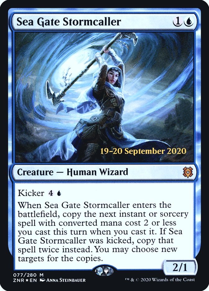 Sea Gate Stormcaller  [Zendikar Rising Prerelease Promos] | Tacoma Games