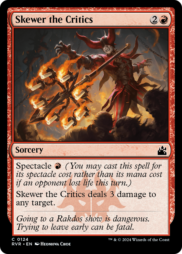 Skewer the Critics [Ravnica Remastered] | Tacoma Games