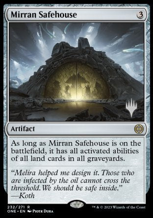 Mirran Safehouse (Promo Pack) [Phyrexia: All Will Be One Promos] | Tacoma Games