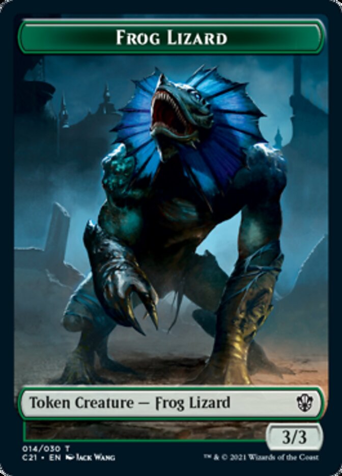 Frog Lizard // Elephant Token [Commander 2021 Tokens] | Tacoma Games