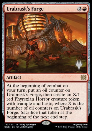 Urabrask's Forge (Promo Pack) [Phyrexia: All Will Be One Promos] | Tacoma Games