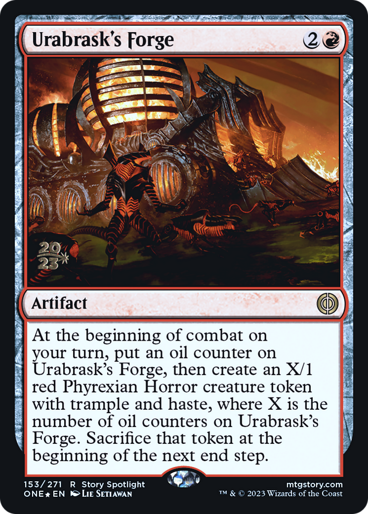 Urabrask's Forge [Phyrexia: All Will Be One Prerelease Promos] | Tacoma Games