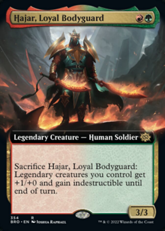 Hajar, Loyal Bodyguard (Extended Art) [The Brothers' War] | Tacoma Games