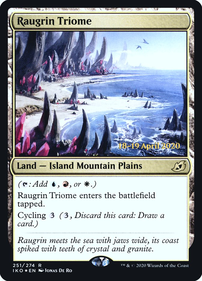 Raugrin Triome  [Ikoria: Lair of Behemoths Prerelease Promos] | Tacoma Games