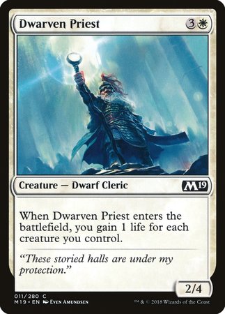 Dwarven Priest [Core Set 2019] | Tacoma Games