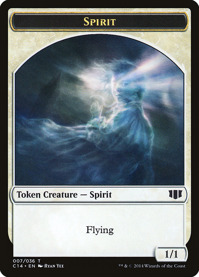 Soldier // Spirit Double-sided Token [Commander 2014 Tokens] | Tacoma Games