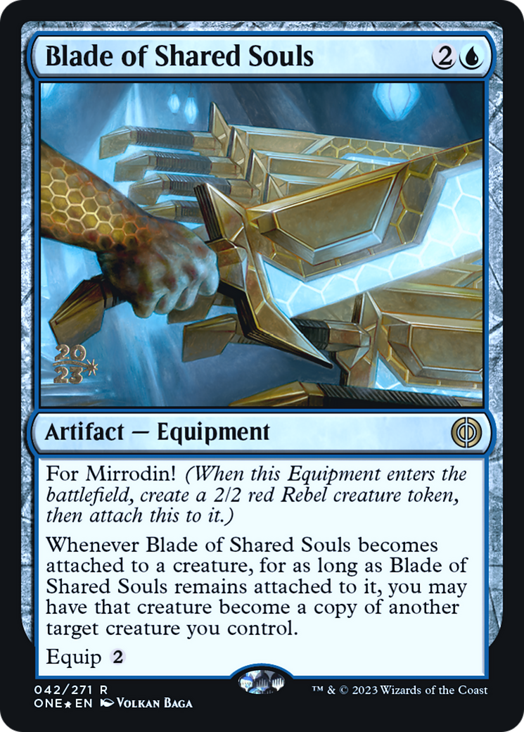 Blade of Shared Souls [Phyrexia: All Will Be One Prerelease Promos] | Tacoma Games