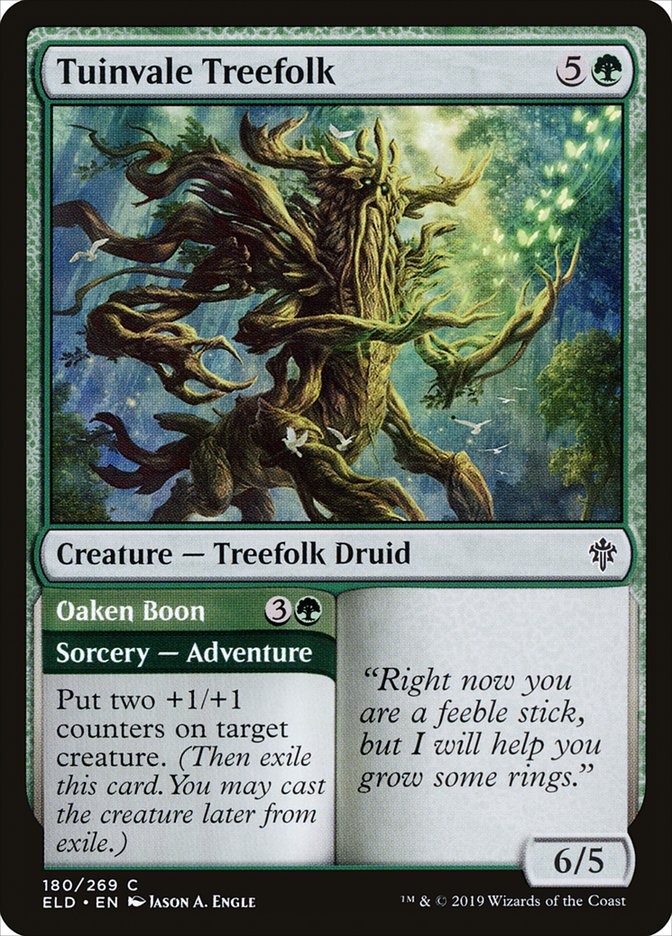 Tuinvale Treefolk // Oaken Boon [Throne of Eldraine] | Tacoma Games